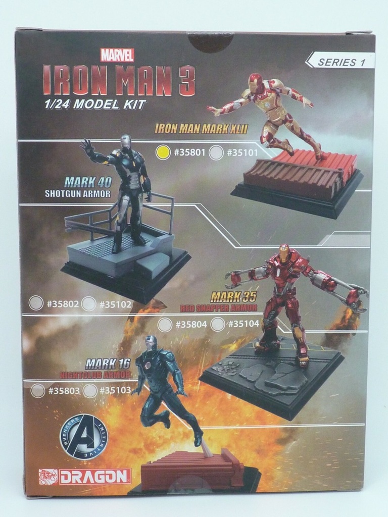 威龍 Dragon Models 1/24 Iron Man 3 Model Kit Series 1 (Mark 40)