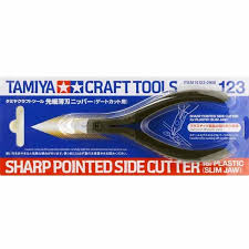 Tamiya 74123 Sharp Pointed Side Cutter for Plastic (Slim Jaw)