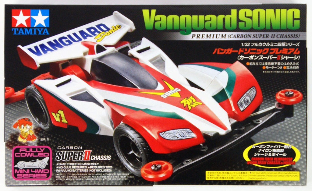 Tamiya 迷你四驅車 MINI 4WD 19435 先驅超音 Premium（碳纖維 Super-II 底盤）