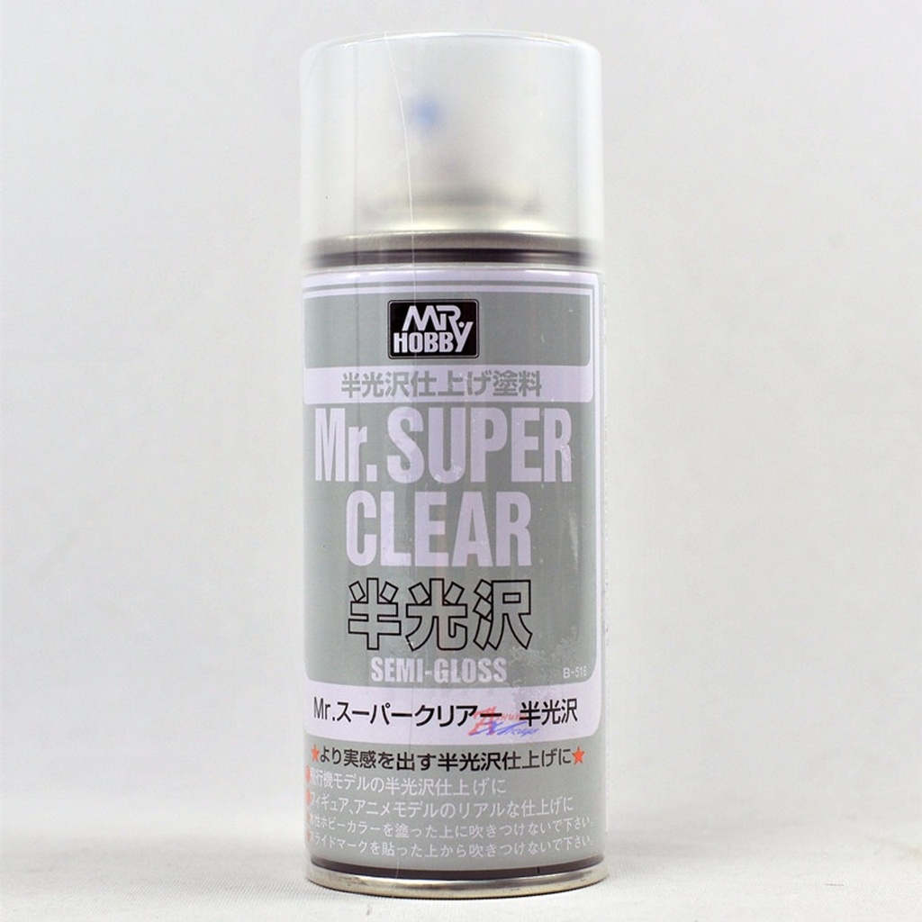 Mr.Hobby B516 Mr.Super Clear 半光澤保護漆噴罐170ml