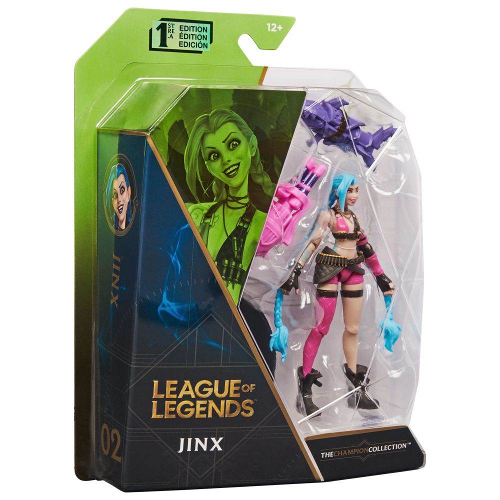 LEAGUE OF LEGENDS 4" FIGURE JINX 英雄聯盟4" FIGURE 吉茵河絲．暴走重砲