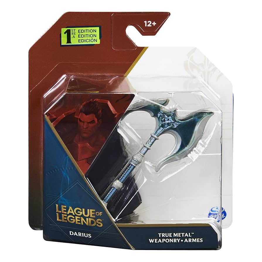 LEAGUE OF LEGENDS DARIUS TRUE METAL WEAPONRY. ARMS.ARMAS NIP