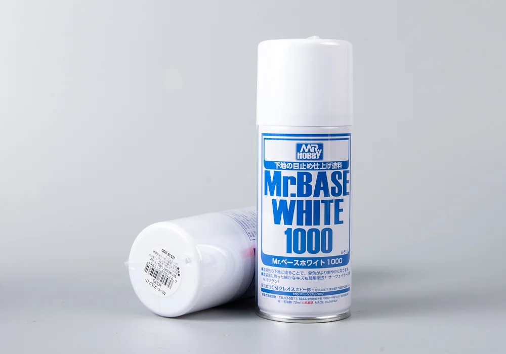 GSI Mr.Hobby Mr.Base White B-518 白色1000目遮蓋特強170ml 噴漆底灰