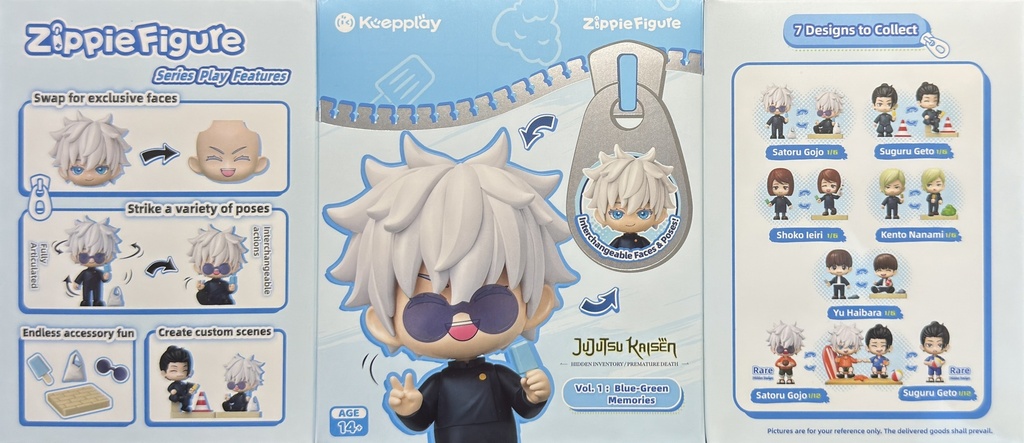 Qman Keeppley Blind Box - Jujutsu Kaisen Blue-Green Memories Series