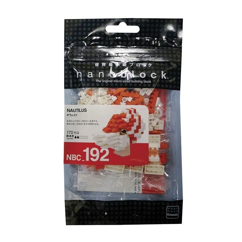 河田 NBC-192 拼裝迷你積木 鸚鵡螺 