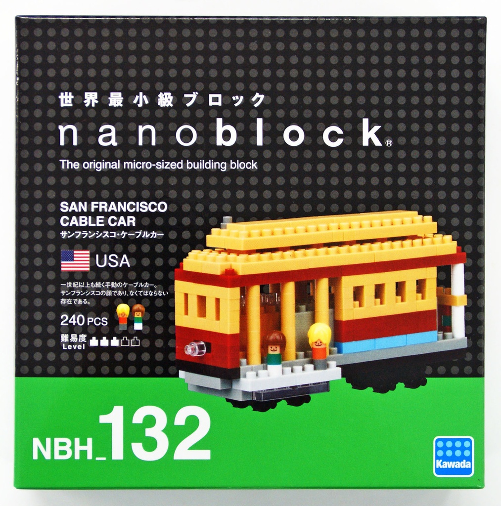 Kawada NBH-132 nanoblock San Francisco Cable Car