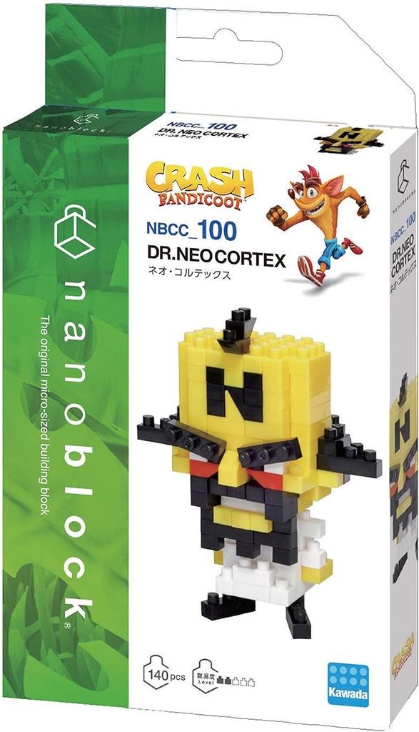 Kawada NBCC-100 nanoblock Crash Bandicoot Dr.Neo Cortex