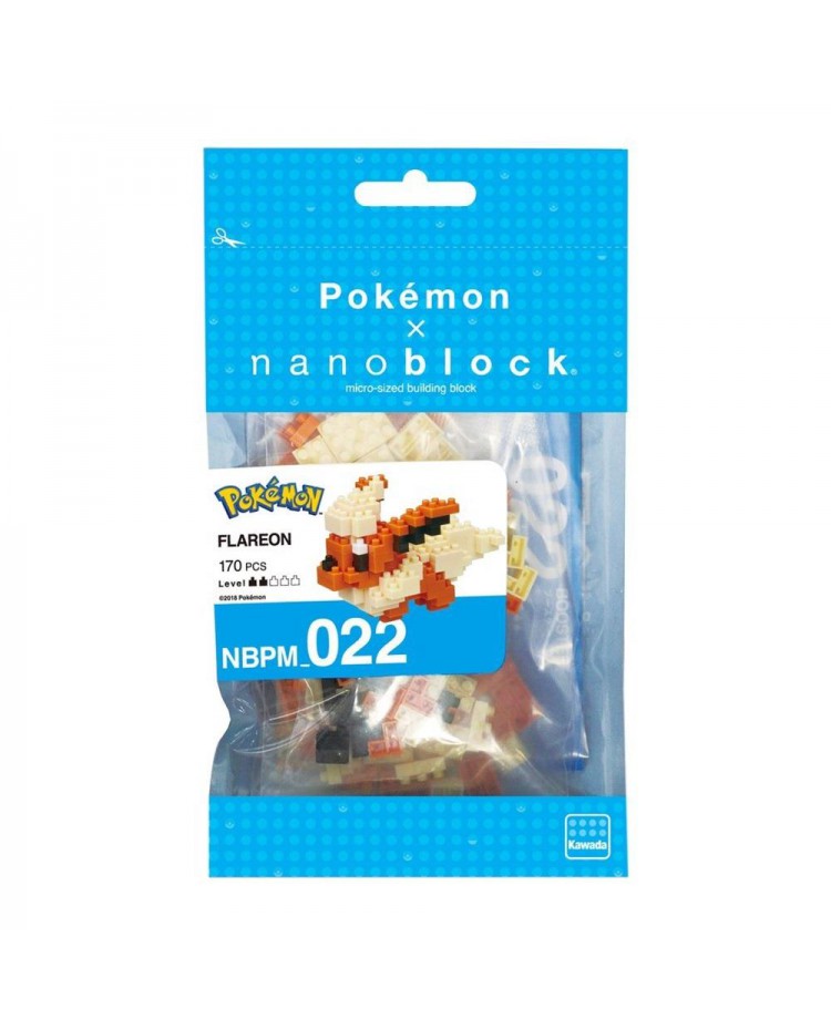 Kawada NBPM-022 nanoblock Pokemon Flareon