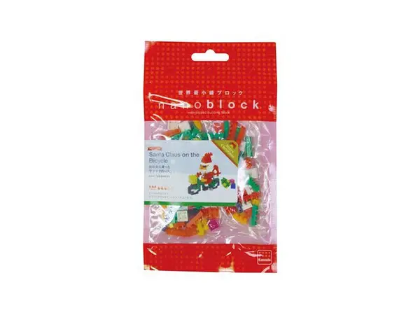河田 NBC-126 拼裝迷你積木 聖誕老人騎著自行車