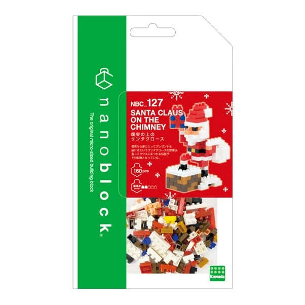 Kawada NBC-127 nanoblock Santa on the Chimney