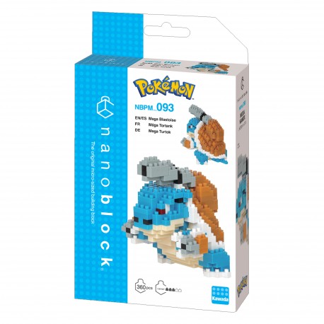 Kawada NBPM-093 nanoblock Pokemon Mega Blastoise