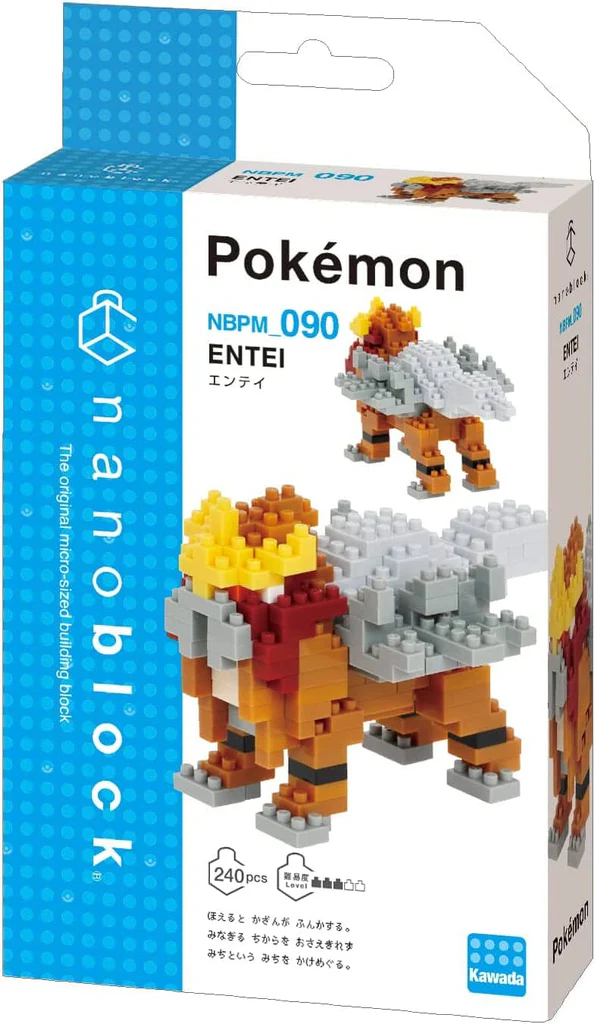 Kawada NBPM-090 nanoblock Pokemon Entei