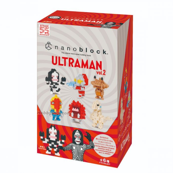 Kawada NBMC-22S Nanoblock mini nano Ultraman vol.2 Full Box (6 Pcs)