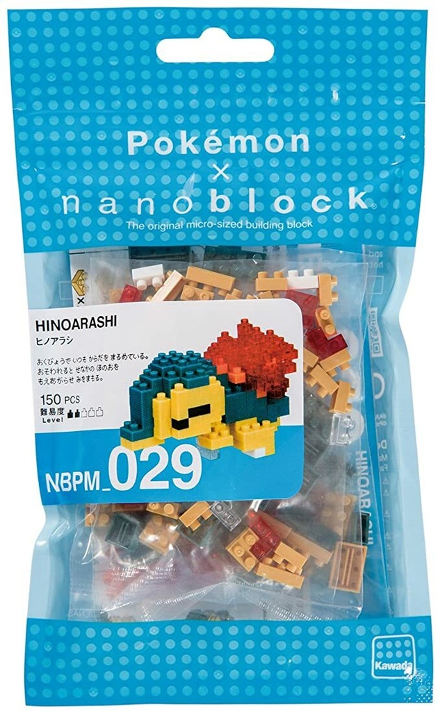 Kawada NBPM-029 nanoblock Pokemon Hinoarashi