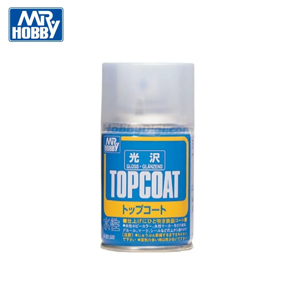 GSI Mr.Hobby B501 水性透明漆 保護漆 噴罐 亮光 86ml