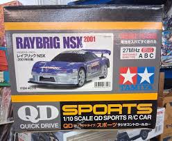 田宮（Tamiya）速霸陸Tamiya Raybrig NSX 2001 QDS的QD Sports 遙控車