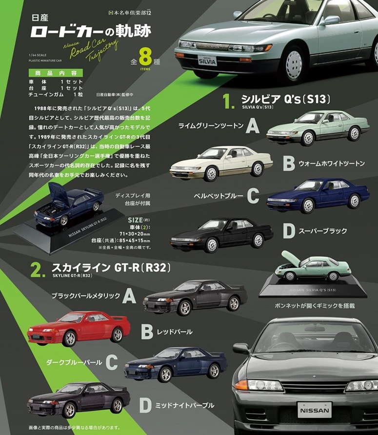 F-toys 日本名車俱樂部第12彈全8種