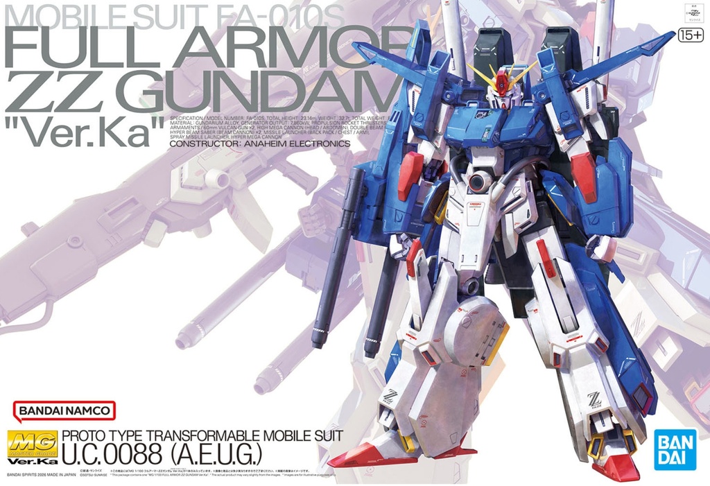 MG 1/100 全裝甲ZZ 高達Ver.Ka