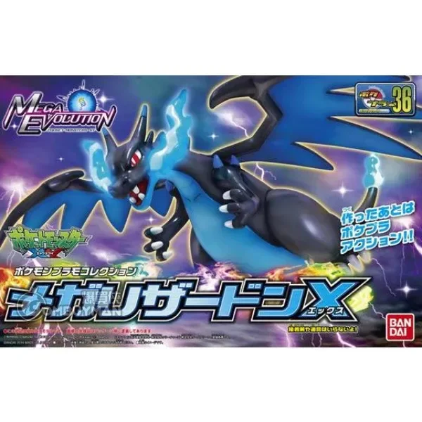 Pokemon Plamo 36 Mega Charizard X
