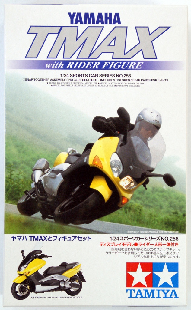 Tamiya 1/24 Yamaha TMAX and figure set Tamiya 1/24 Yamaha TMAX 電單車 連車手