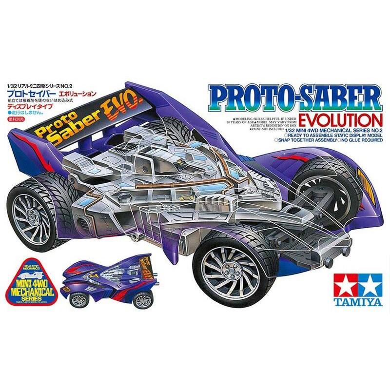 Tamiya Proto Saber Evolution 19302 Mini 4wd Mechanical Series 1/32