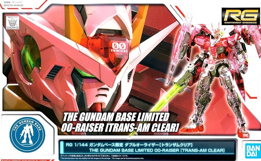 RG 1/144 The Gundam Base Limited 00 Raiser [Trans-AM Clear] (PB)