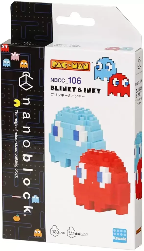 Kawada NBCC-106 nanoblock PAC-MAN Blinky & Inky