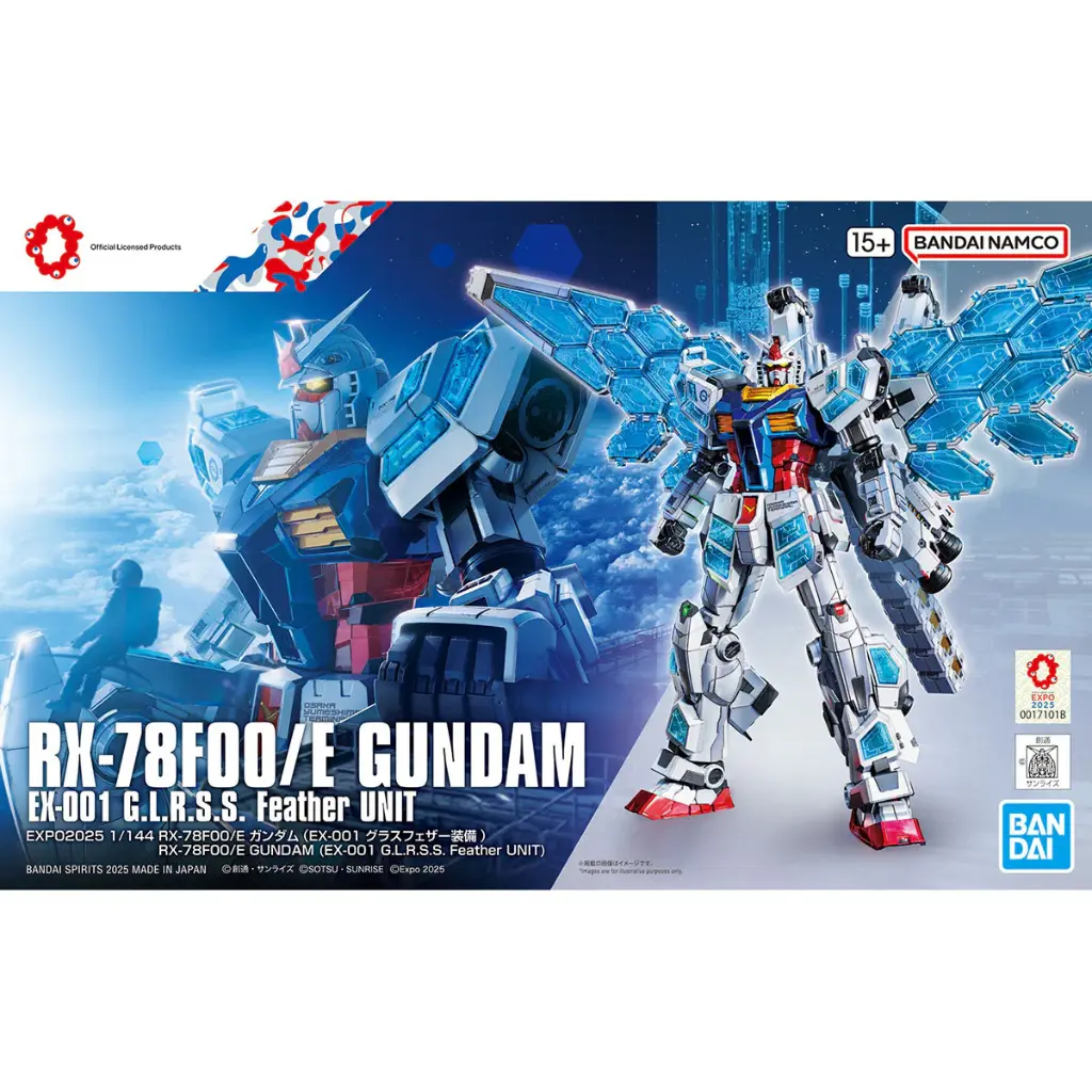  HG 1/144 RX-78F00/E Gundam (EX-001 G.L.R.S.S Feather UNIT)