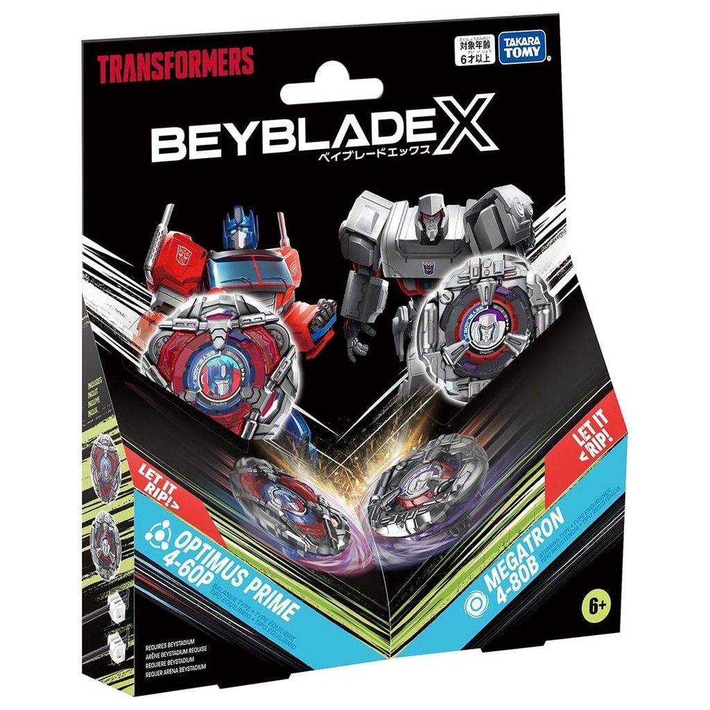 Takara Tomy 爆旋陀螺 X -BX-00 變形金剛 雙陀螺系列 柯柏文3-60F & 麥加登3-80N