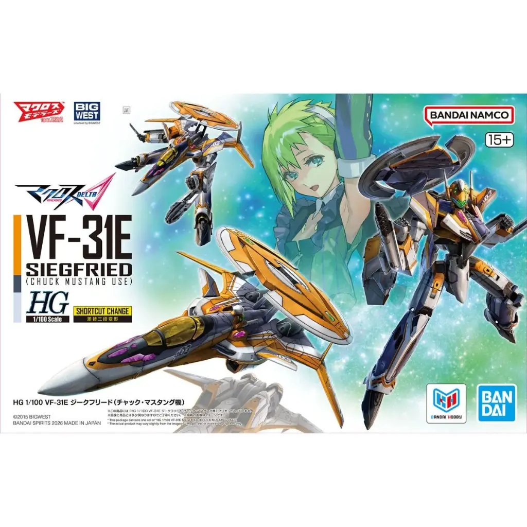 HG 1/100 VF-31E 齊格菲（查克·馬斯坦古機）《超時空要塞Δ》