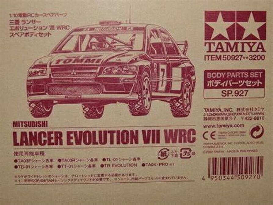 Tamiya 田宮 雙星 50927 1/10 RC Car 三凌 Lancer Evolution VII EVO 7 WRC 遙控車殼