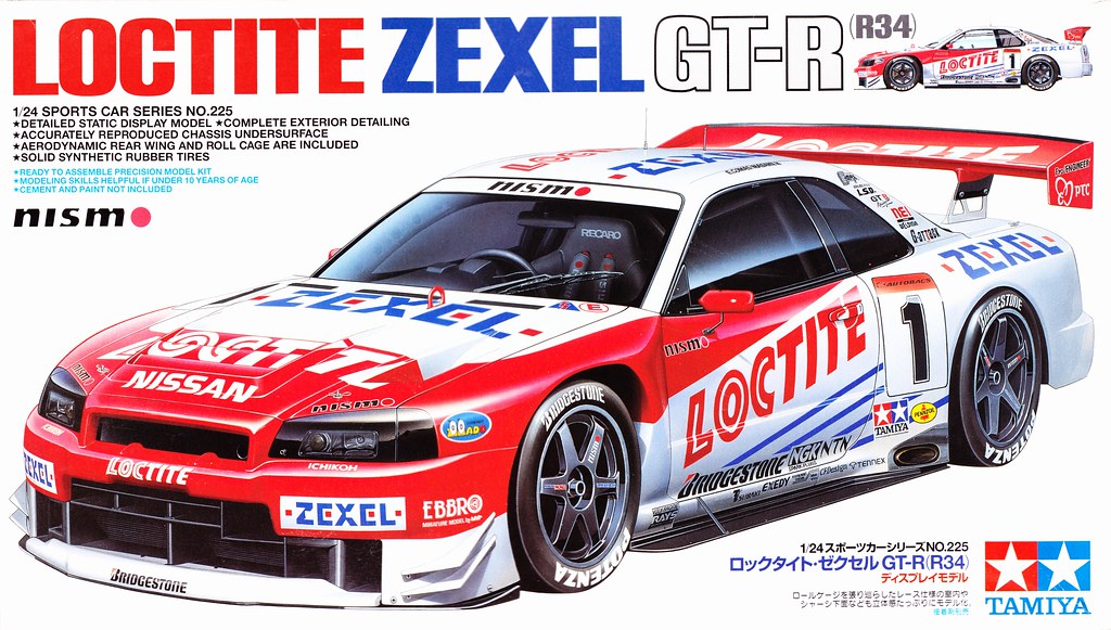 Tamiya 田宮雙星 24225 1/24 日產 Loctite Zexel GT-R (R34)