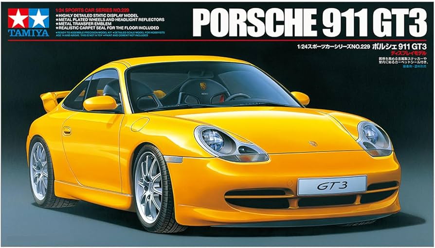 Tamiya 田宮雙星 89596 1/24 保時捷 911 GT3 metal body plated 