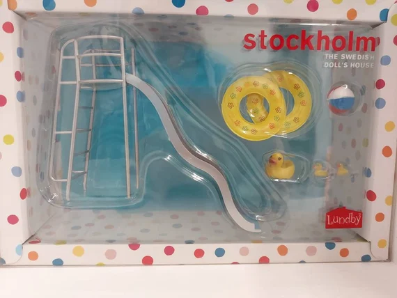 Lundby Stockholm 滑梯泳池套裝 #9021