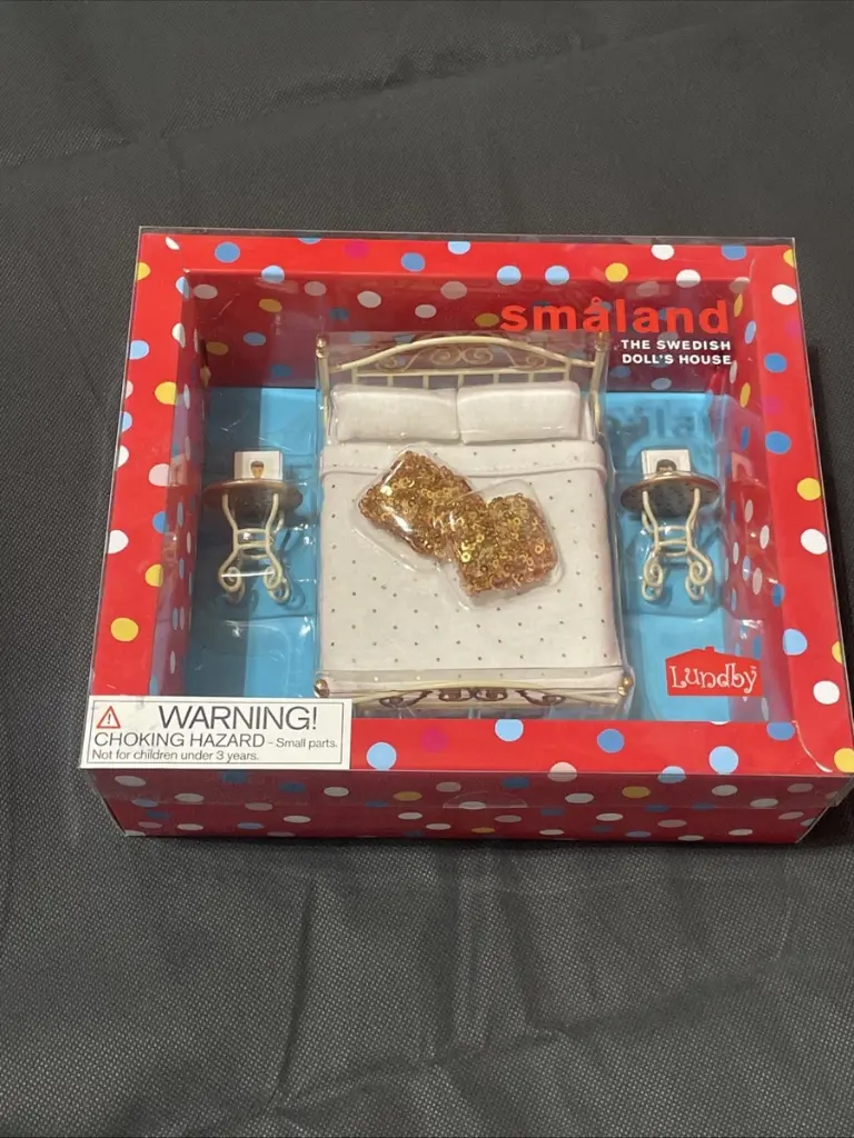 Lundby Smaland Brass Bed