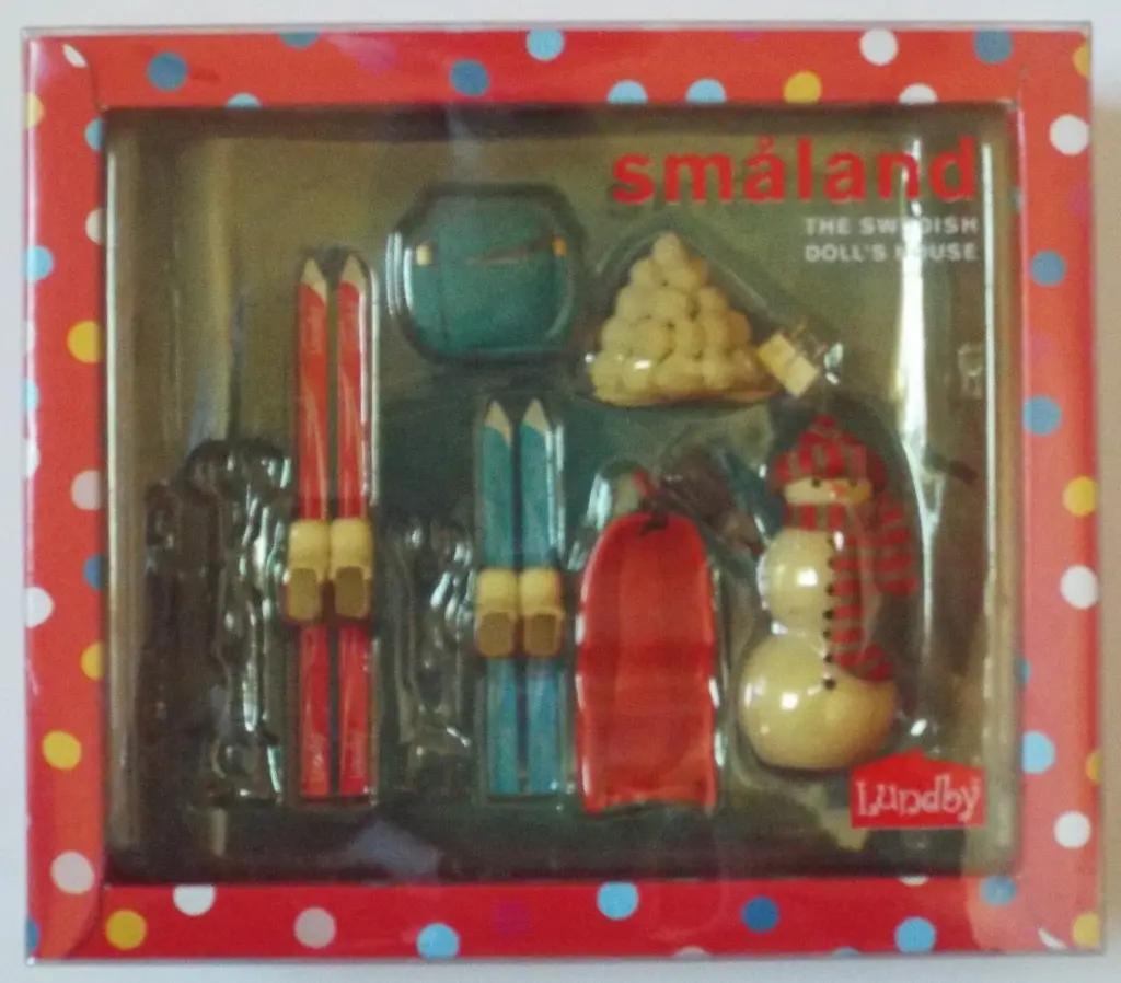 Lundby Stockholm 季滑雪套裝（附雪橇和雪人）#5087