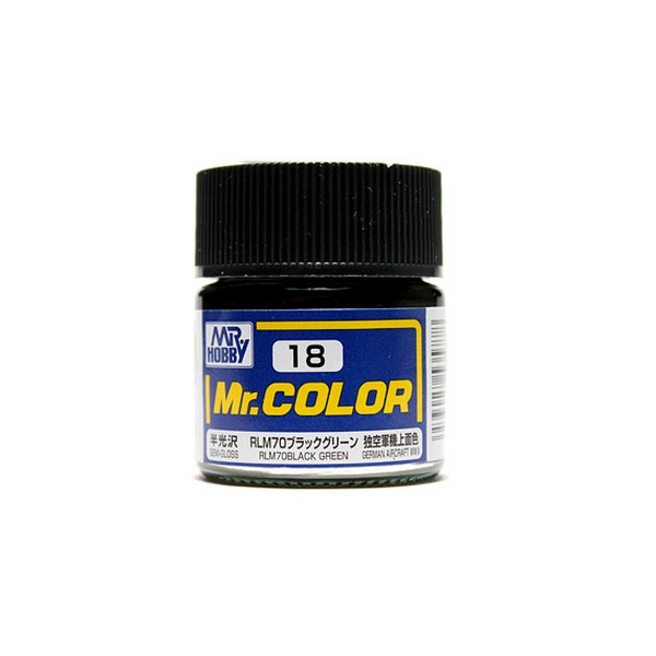 Mr.Hobby郡士 Mr.Color C18 油性模型油 黑綠色 10ml