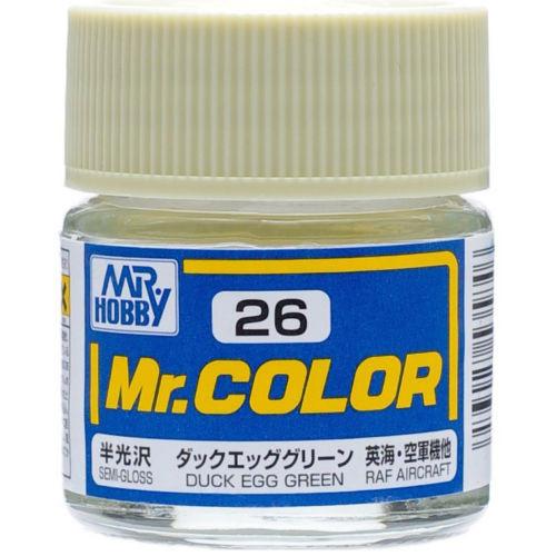 Mr.Hobby郡士 Mr.Color C26 油性模型油 鴨蛋綠 10ml