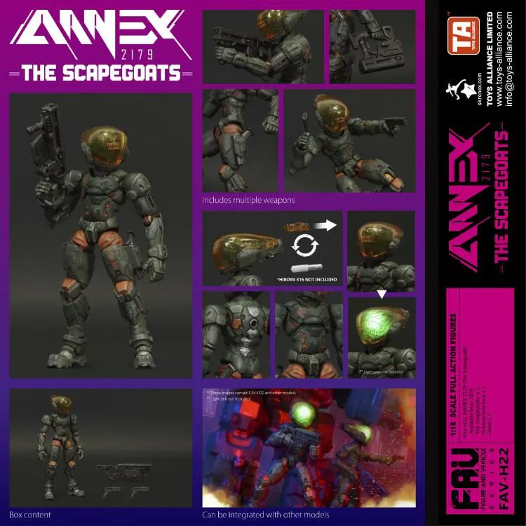  酸雨戰爭 ACID RAIN TOYS ALLIANCE ANNEX 2179 FAV-H22 The Scapegoats 替死鬼 Set 1:18 Figures