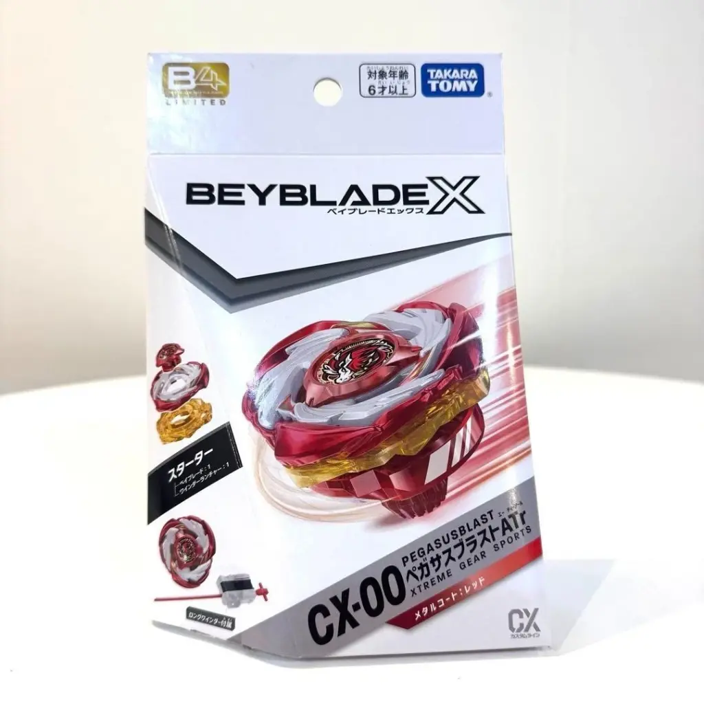 Takara Tomy BBX Beyblade X Premium Starter CX-00 Pegasus Blast RED Starter