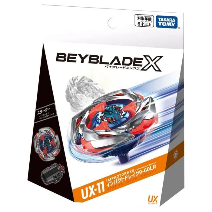 Takara Tomy Beyblade X - UX-11 Impact Drake 9-60LR (Startdash Starer)