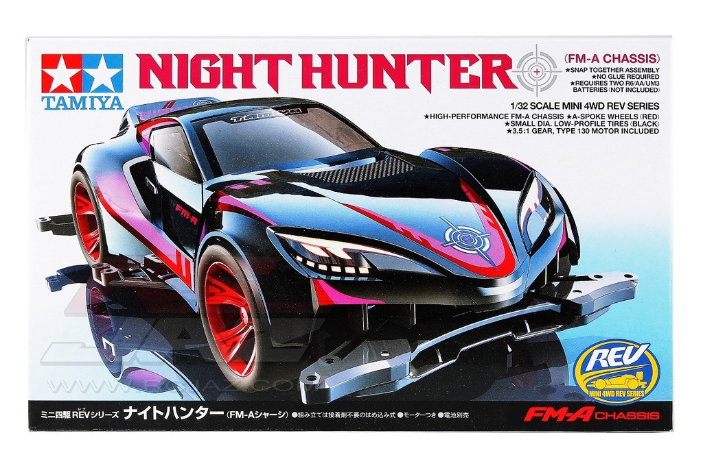 Tamiya 迷你四驅車 1/32 MINI 4WD 18708 夜獵者FM-A 底盤