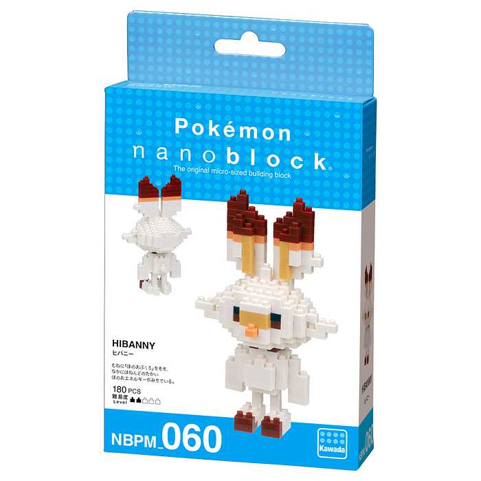 Kawada NBPM-060 nanoblock Pokemon Scorbunny
