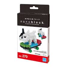 Kawada NBC-270 nanoblock Skateboarding Dog