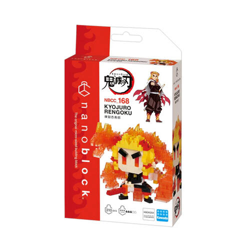 Kawada NBCC-168 nanoblock Demon Slayer Kyojuro Rengoku Flame Breathing