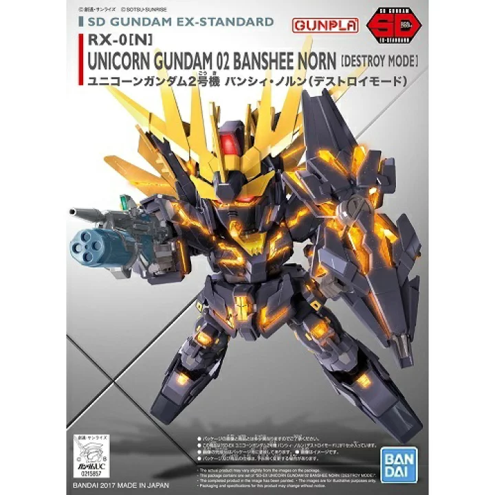 SD Gundam EX Standard  015 Unicorn Gundam 2 Banshee Norn
