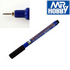 [MR-506877] GSI Mr.Hobby Gundam Marker Solvent Based Super Fine Type Panel Line Pen - GM01 Black