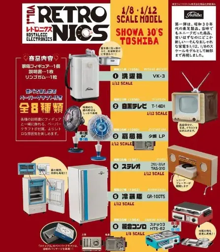 [FT-604160] F-toys 1/12 1/8 Retronics 1 Showa 30's Toshiba 