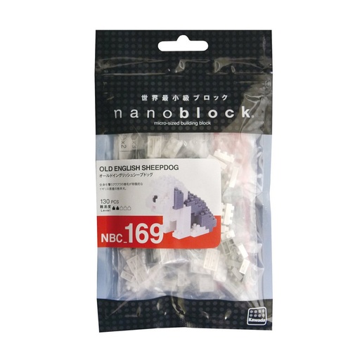 [KA-201916] Kawada NBC-160 nanoblock Old English Sheepdog