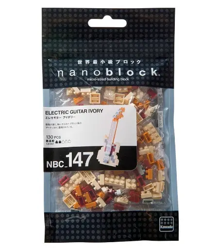[KA-149461] Kawada NBC-147 nanoblock ELECTRIC GUITAR IVORY